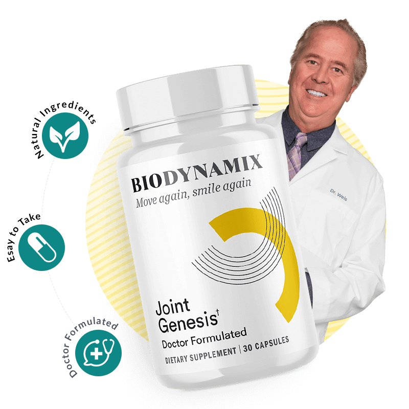 Joint Genesis bottle and product presentation